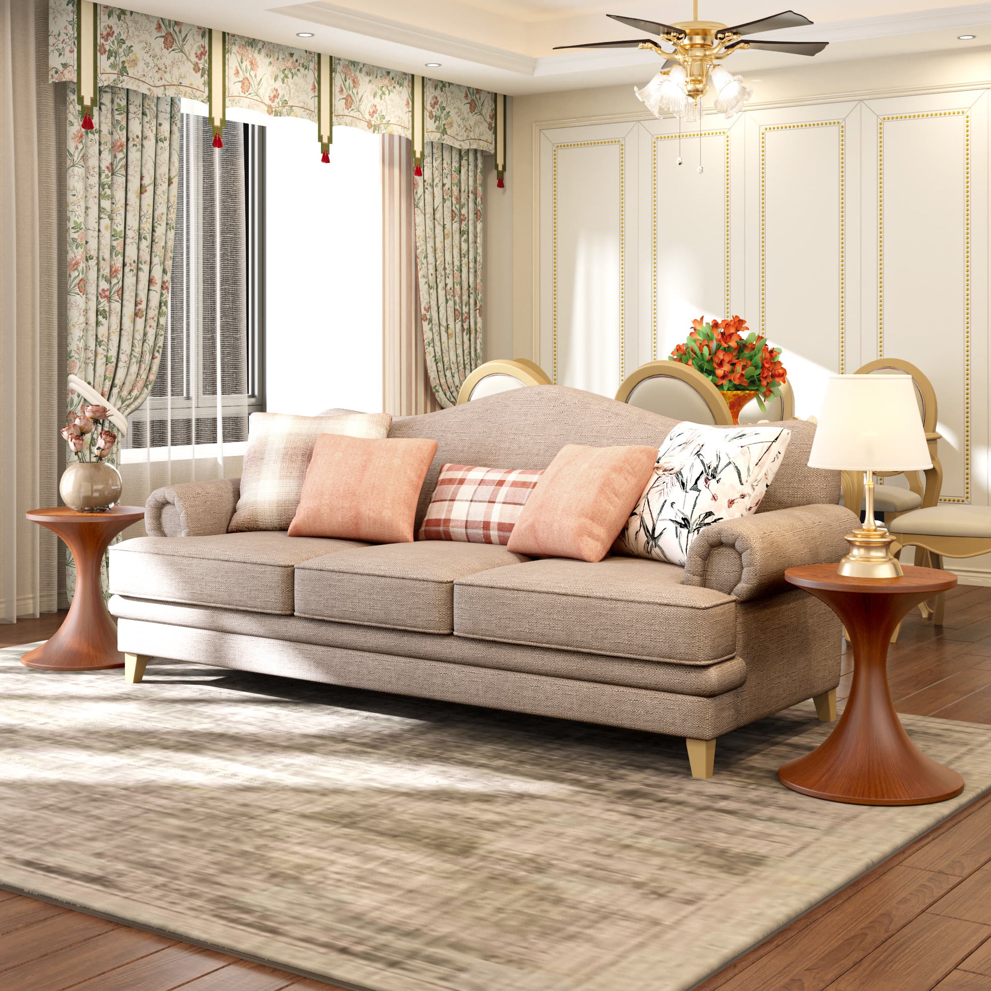 Elegant Waist-shaped Side Table - image 4