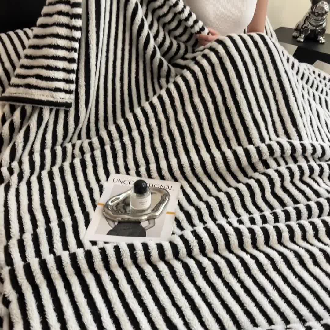 Timeless Style Striped Jacquard Blanket - image 6