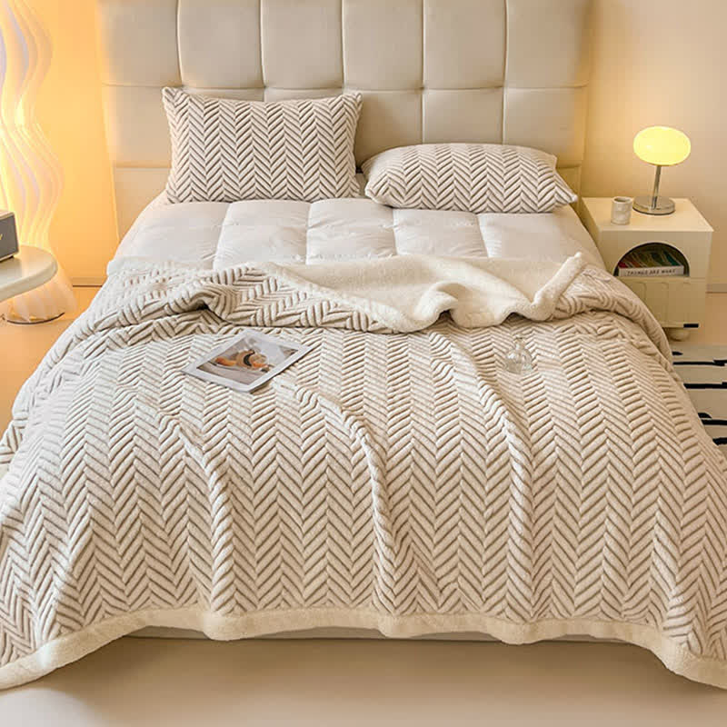 Modern Striped Jacquard Throw Blanket - image 13