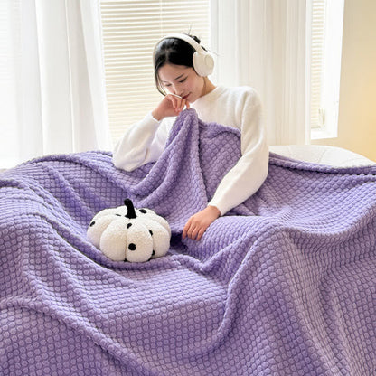 Polka Dot Jacquard Warm Throw Blanket - image 6