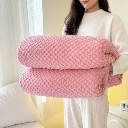 Polka Dot Jacquard Warm Throw Blanket - image 10
