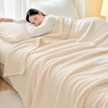 Polka Dot Jacquard Warm Throw Blanket - image 13