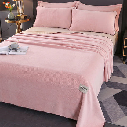 Plaid Jacquard Warm Throw Blanket - image 8