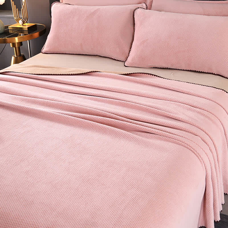 Plaid Jacquard Warm Throw Blanket - image 9