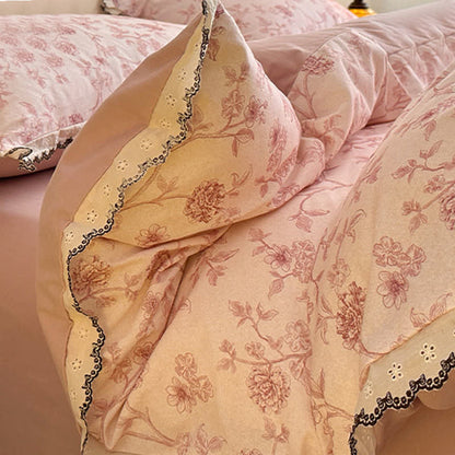 Ownkoti Vintage Floral Cotton Lace Bedding Set - image 7