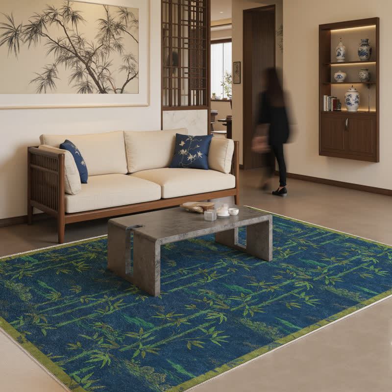 Rural Bamboo Foldable Soft Area Rug - image 1
