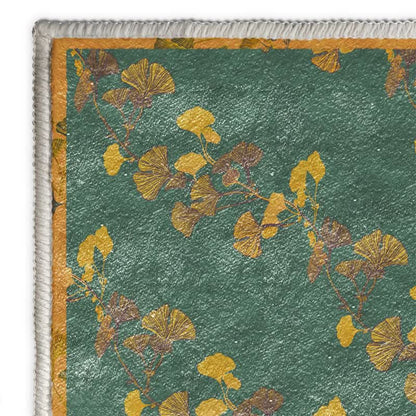 Ownkoti Pastoral Ginkgo Leaf Anti-slip Foldable Rug - image 5