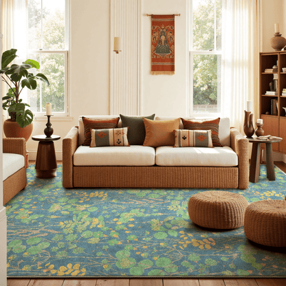 Lotus Pond Anti-slip Foldable Area Rug - 61" x 96" - image 0