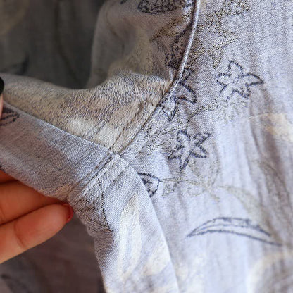 Ownkoti Oriental-Inspired Floral Cotton Gauze Pajama Set - image 7