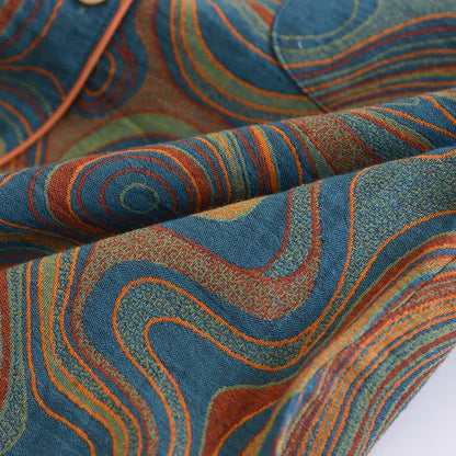 Artistic abstract Cotton Pajama Set - image 8