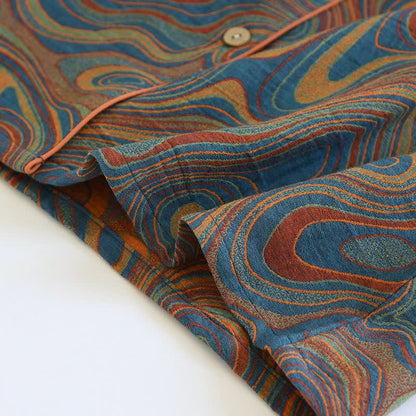 Artistic abstract Cotton Pajama Set - image 5