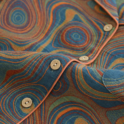 Artistic abstract Cotton Pajama Set - image 7