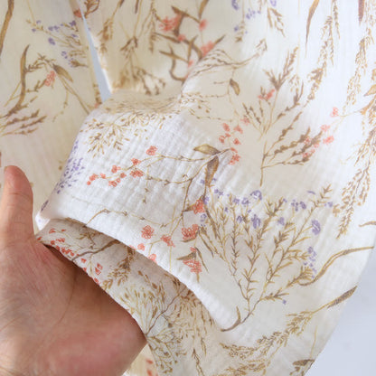 Muted Floral Cotton Gauze Pajama Set - image 10