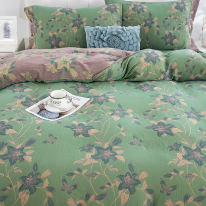 Elegant Lily Cotton Gauze Bedding Set (4PCS)  - image 3