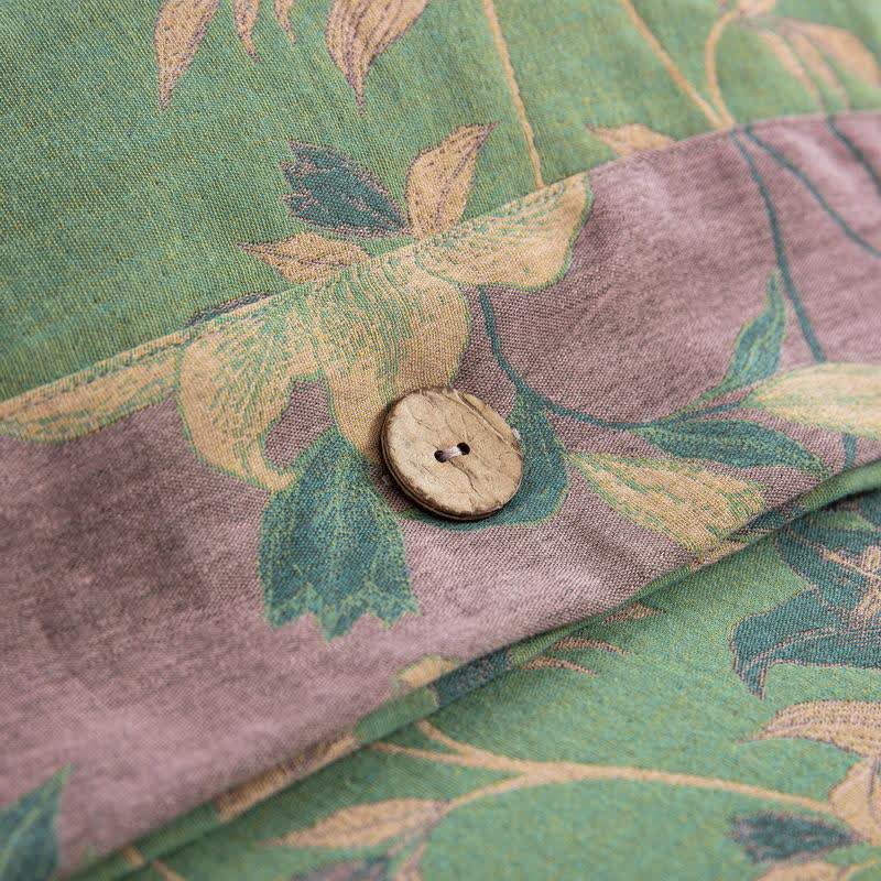 Elegant Lily Cotton Gauze Bedding Set (4PCS)  - image 8