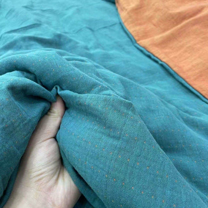 Ownkoti Minimalist Reversible Cotton Gauze Bedding - Lake Blue - Bedding Set - King - image 11