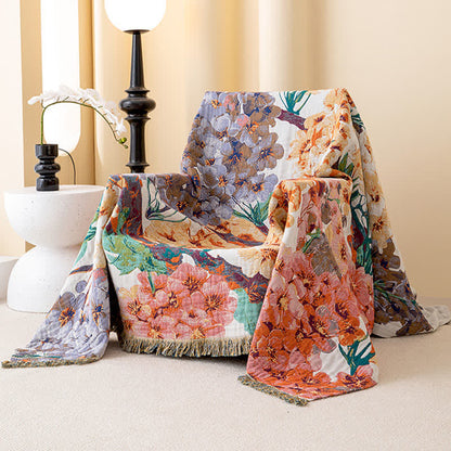 Dreamy Flower Cotton Gauze Reversible Quilt - image 2