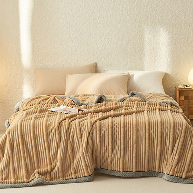 Solid Color Soft Fleece Warm Blanket - image 14