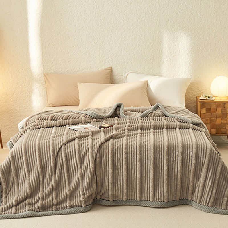 Solid Color Soft Fleece Warm Blanket - image 23