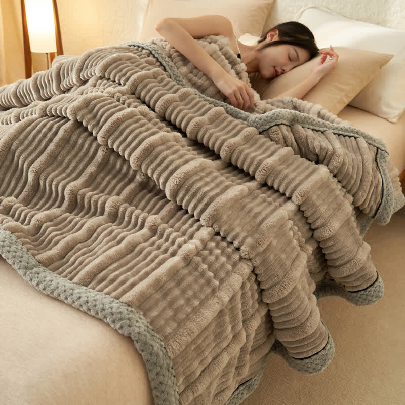 Solid Color Soft Fleece Warm Blanket - image 22