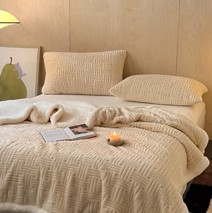 Simple Double-sided Fleece Throw Blanket - image 21