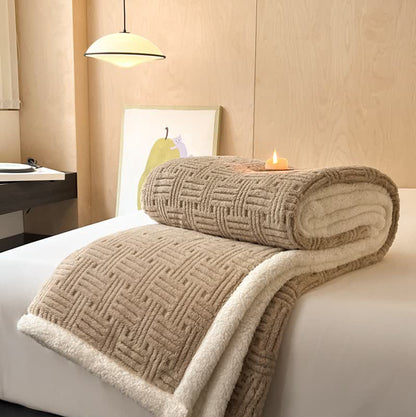 Simple Double-sided Fleece Throw Blanket - image 30