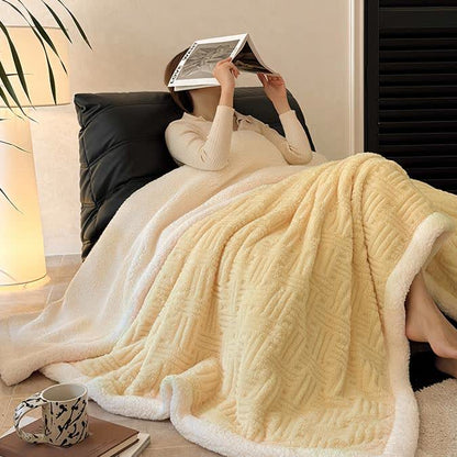 Simple Double-sided Fleece Throw Blanket - image 4