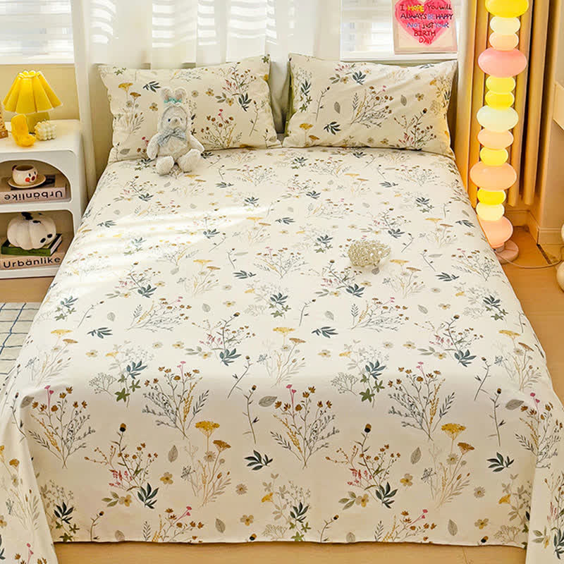 Delicate Leafy Print Cotton Bedding Set - image 2