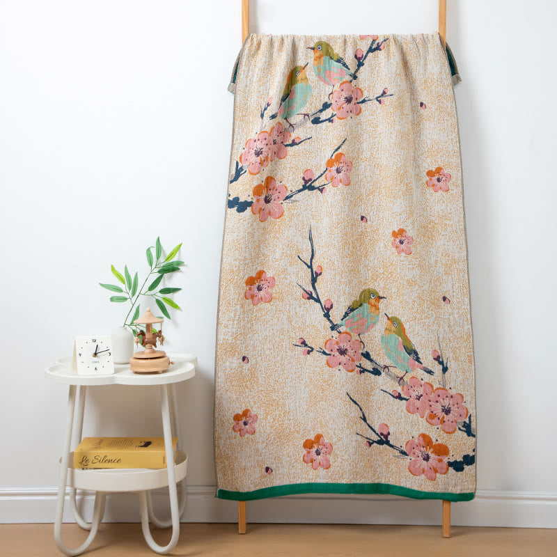 Retro Absorbent Cotton Gauze Bath Towel - C - 31" x 63" - image 4