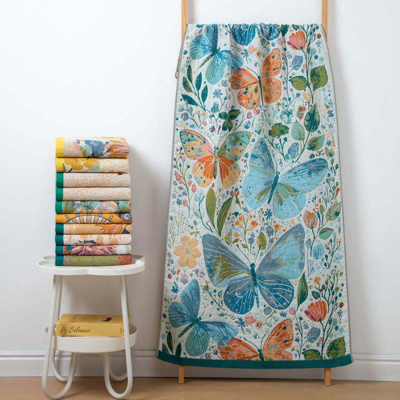 Ownkoti Retro Absorbent Cotton Gauze Bath Towel - A - 30" x 59" - image 0