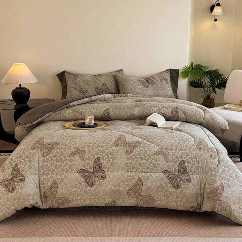 Charming Butterfly Blossom Reversible Quilt - Winter Quilt - King - image 0