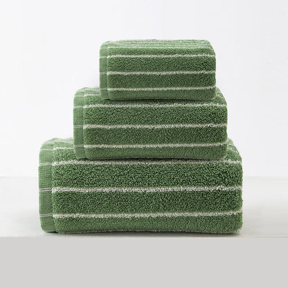 Ownkoti Pure Cotton Soft Bath Towel Set - Green - 3pc Set - 13" x 13"+13" x 29"+20" x 35"+28" x 55" - image 9