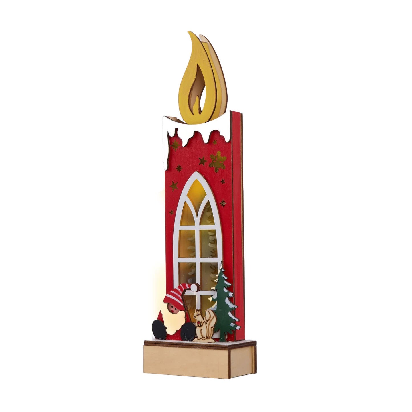 Christmas Wooden Candle Light-Up Decor - image 15