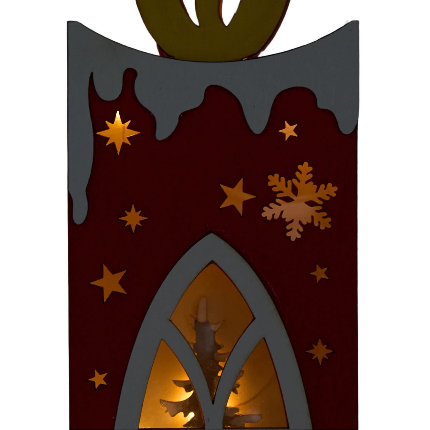 Christmas Wooden Candle Light-Up Decor - image 11