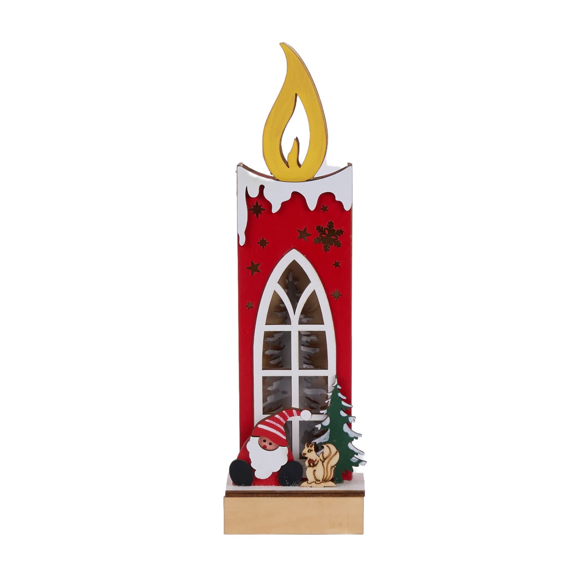Christmas Wooden Candle Light-Up Decor - image 12