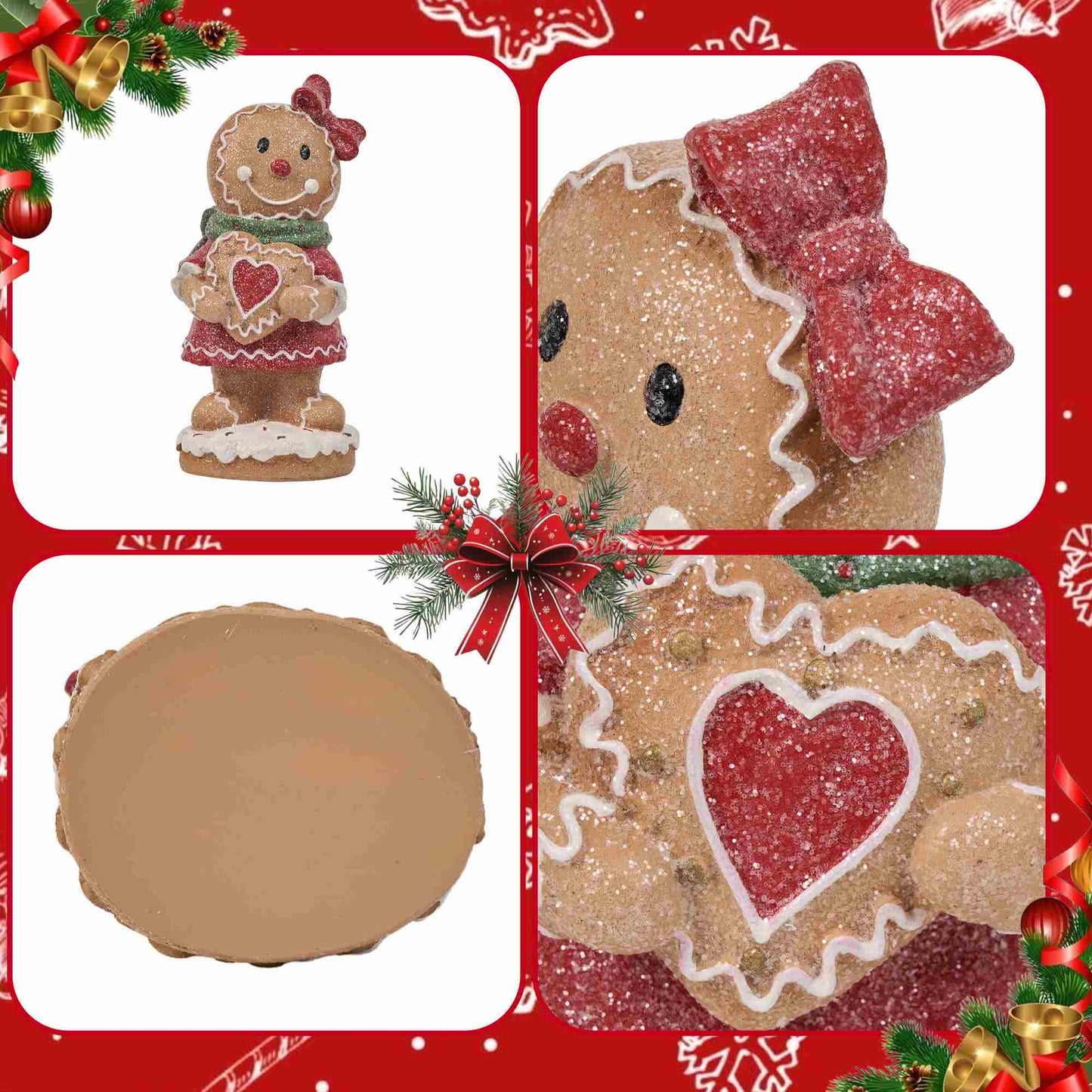 Christmas Gingerbread Man Decorative Home Ornament - image 6