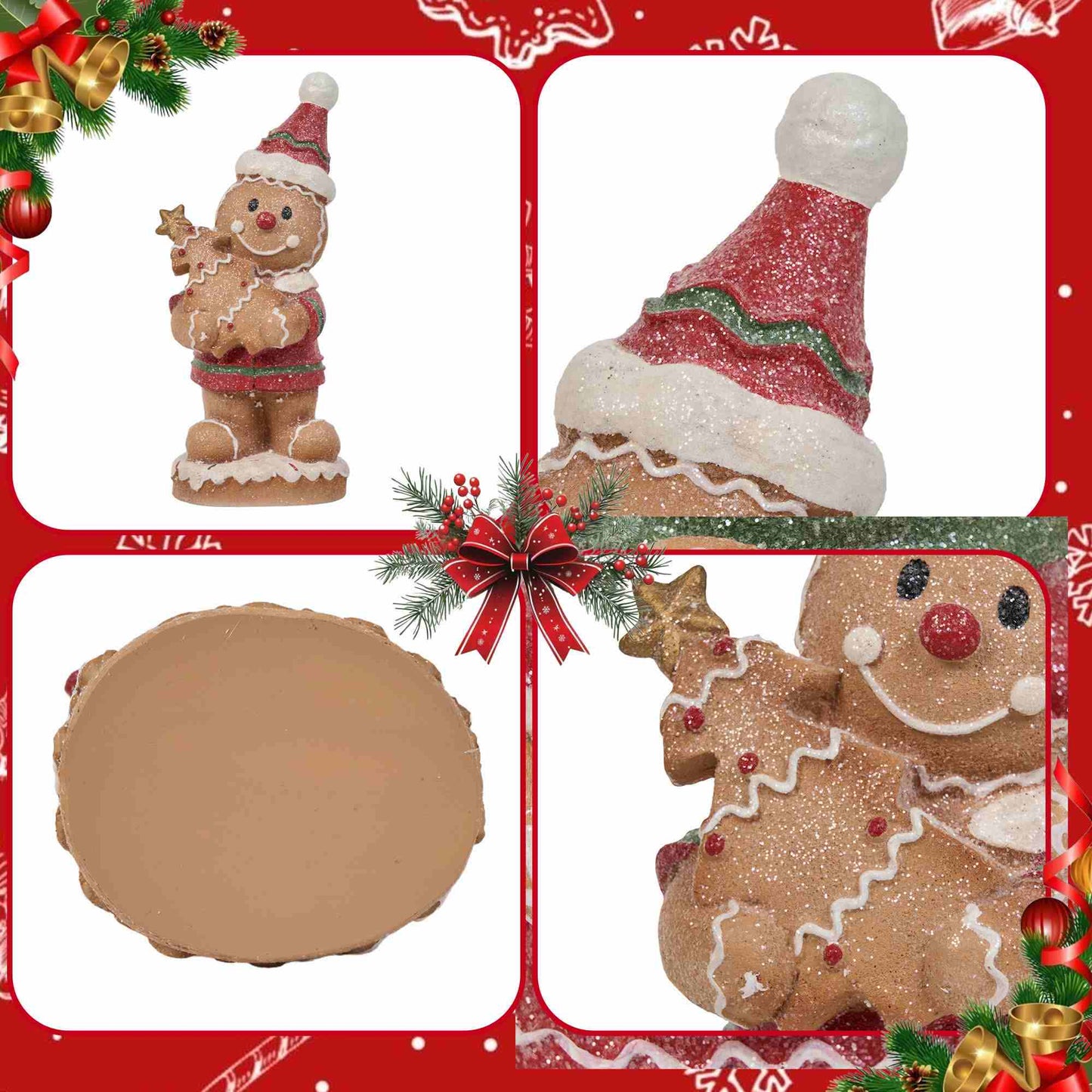 Christmas Gingerbread Man Decorative Home Ornament - image 16