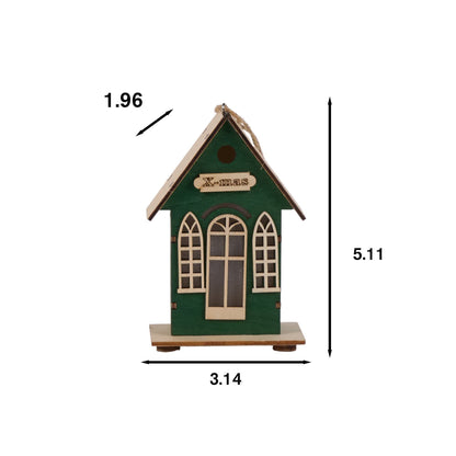 Christmas Holiday Lighted Wood House Decor  - image 21