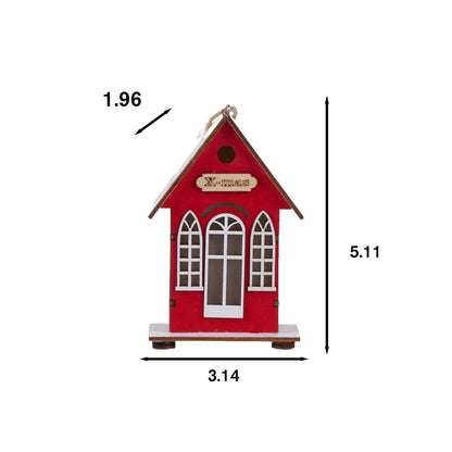 Christmas Holiday Lighted Wood House Decor  - image 10