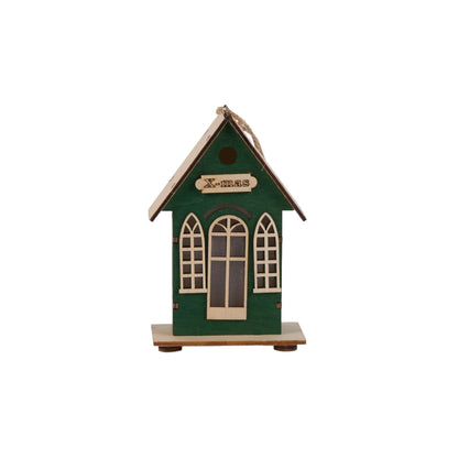 Christmas Holiday Lighted Wood House Decor  - image 18