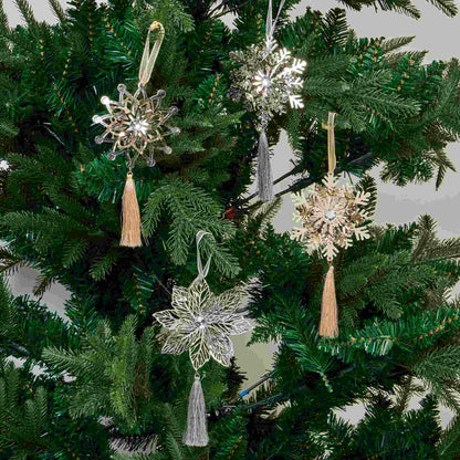 Iron Snowflake Ornament Christmas Tree Decor - image 0