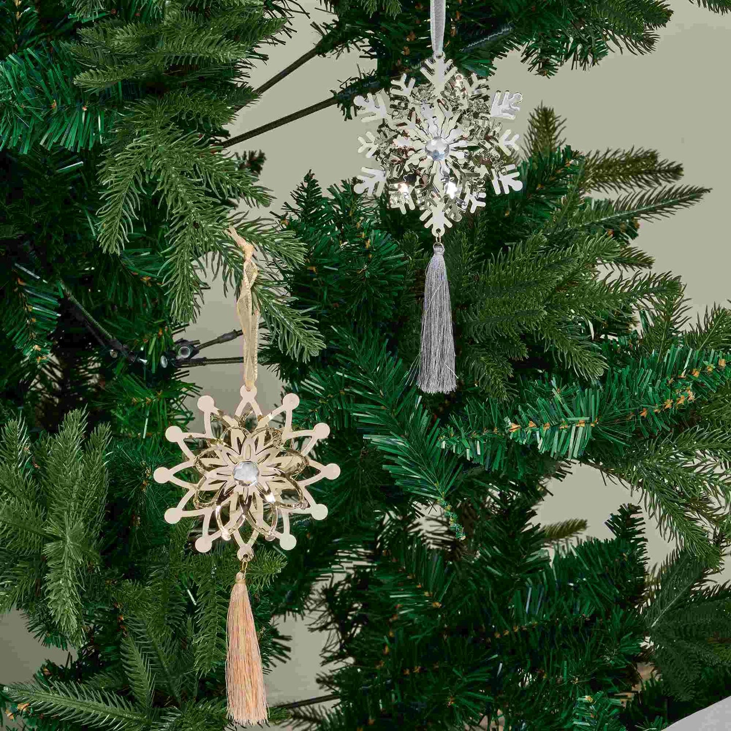 Iron Snowflake Ornament Christmas Tree Decor - image 1