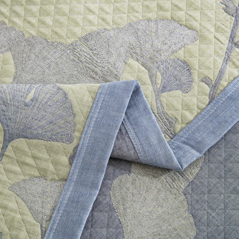 Ownkoti Ginkgo Inspired Natural Cotton Reversible Quilt - image 21