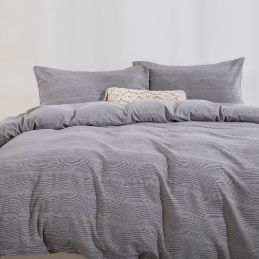 Ownkoti Modern Wave Cotton Bedding Set(3PCS) - Cal King - image 0