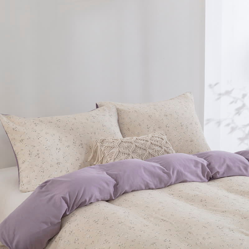 Cotton Floral Duvet Cover Bedding Set(3PCS) - image 2