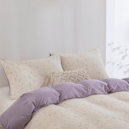 Cotton Floral Duvet Cover Bedding Set(3PCS) - image 2