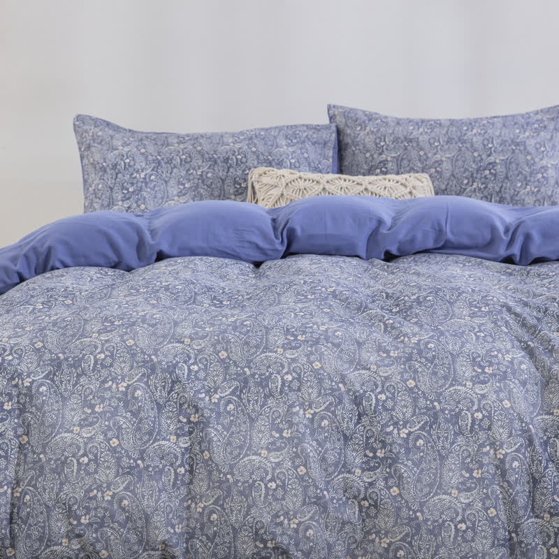 Ownkoti Cotton Paisley Duvet Cover Set(3PCS) - King - image 0