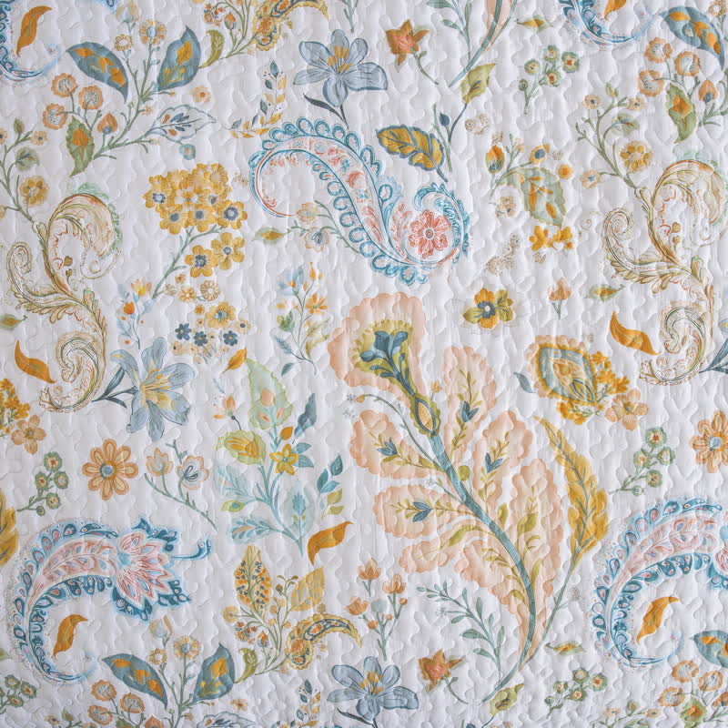 Ownkoti Floral Paisley Quilted Cotton Bedding Set(3PCS) - image 6