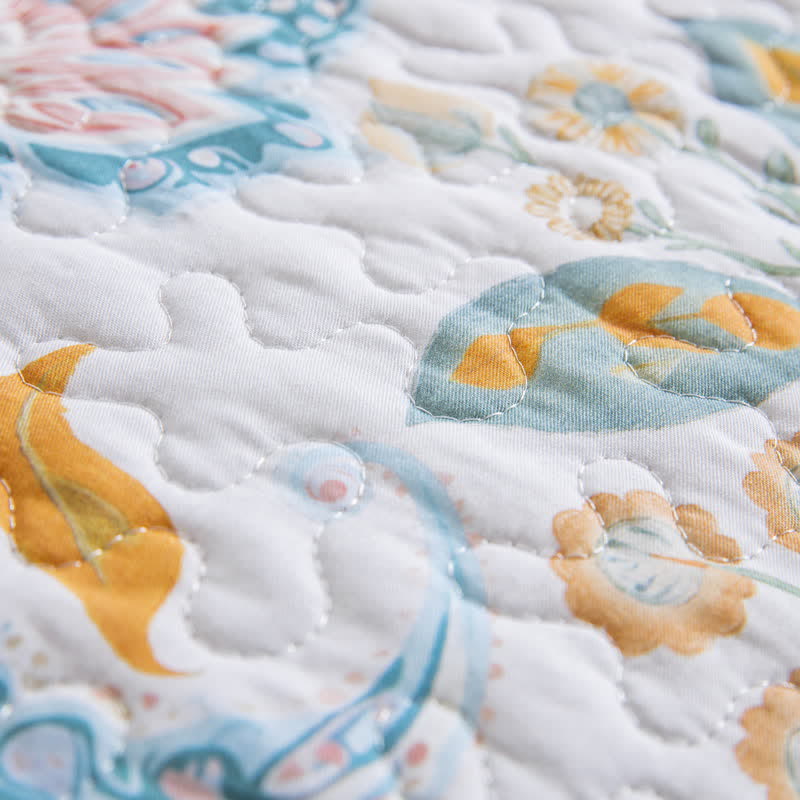 Ownkoti Floral Paisley Quilted Cotton Bedding Set(3PCS) - image 8