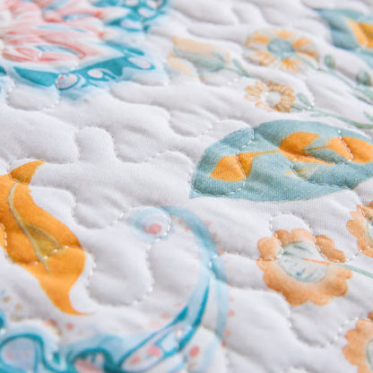 Ownkoti Floral Paisley Quilted Cotton Bedding Set(3PCS) - image 8